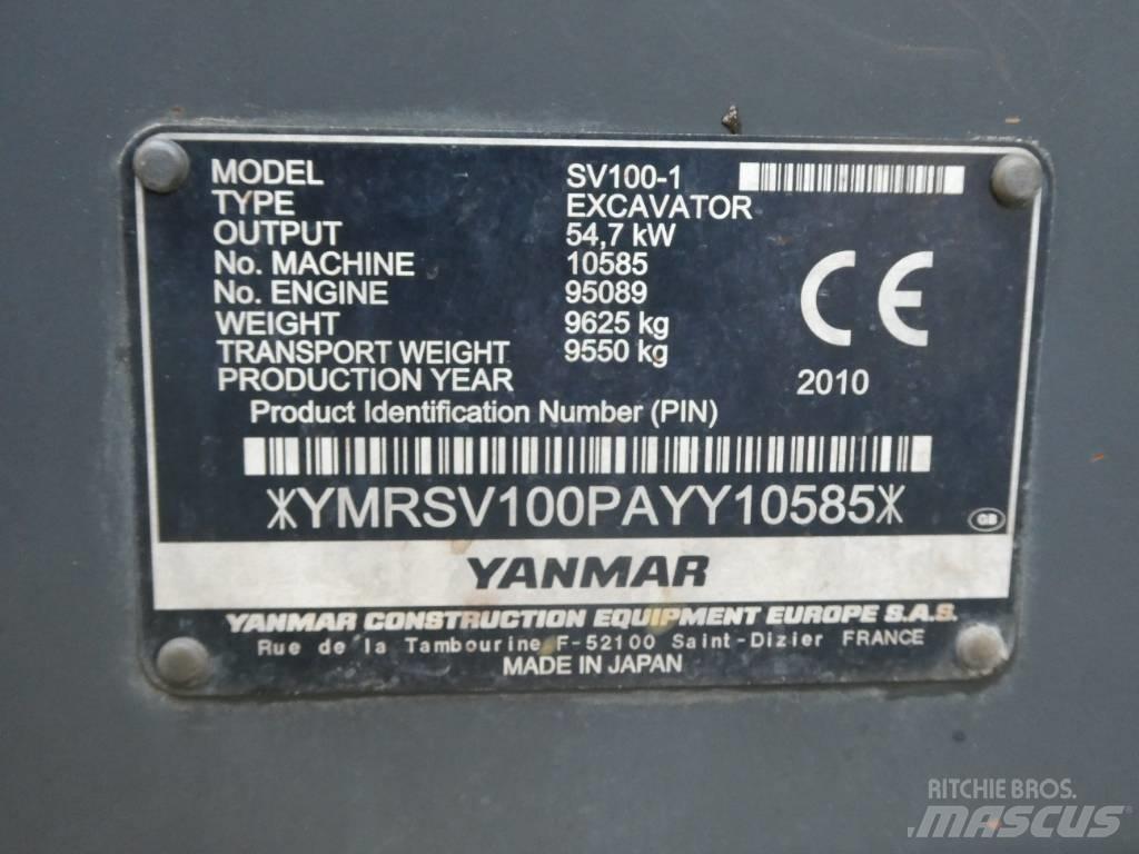 Yanmar SV 100-1 Середні екскаватори 7т. - 12т.