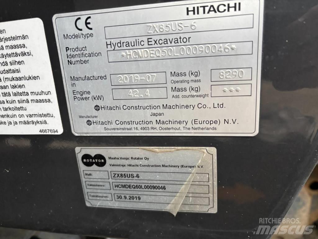 Hitachi ZX 85 US-6 Середні екскаватори 7т. - 12т.