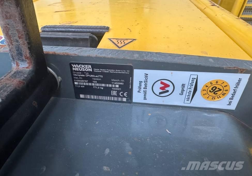 Wacker Neuson DPU 80 Віброплити та вібротрамбовки
