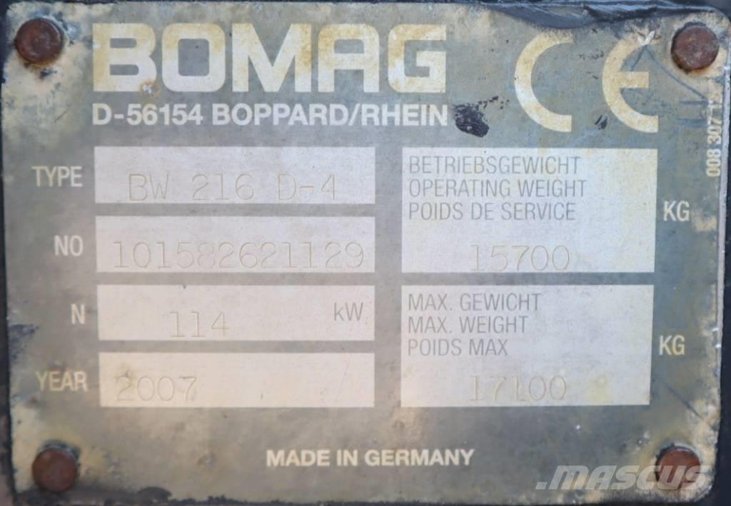 Bomag BW 216 D-4 Ущільнювачі грунту