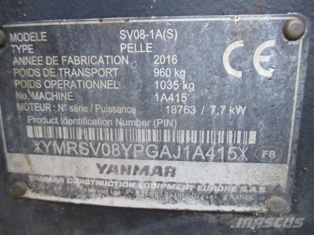 Yanmar SV 08-1 A Міні-екскаватори < 7т