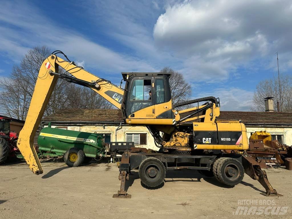 CAT M 318 D MH Перевантажувачі металобрухту/промислові навантажувачі