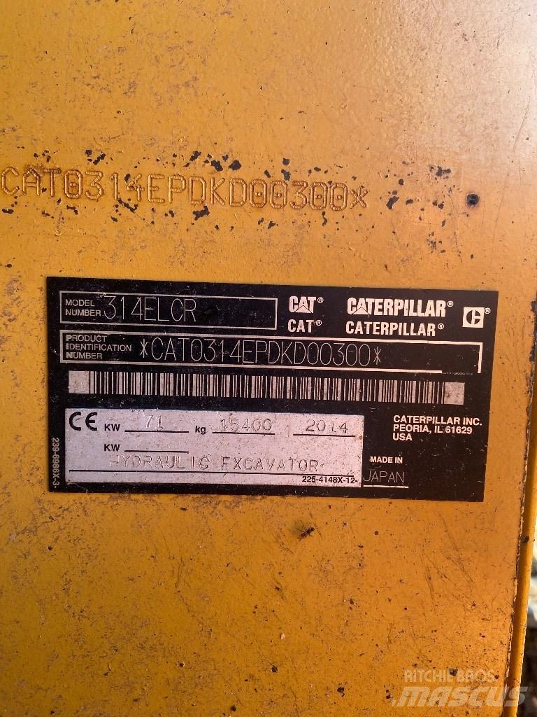 CAT 314 E LCR Гусеничні екскаватори