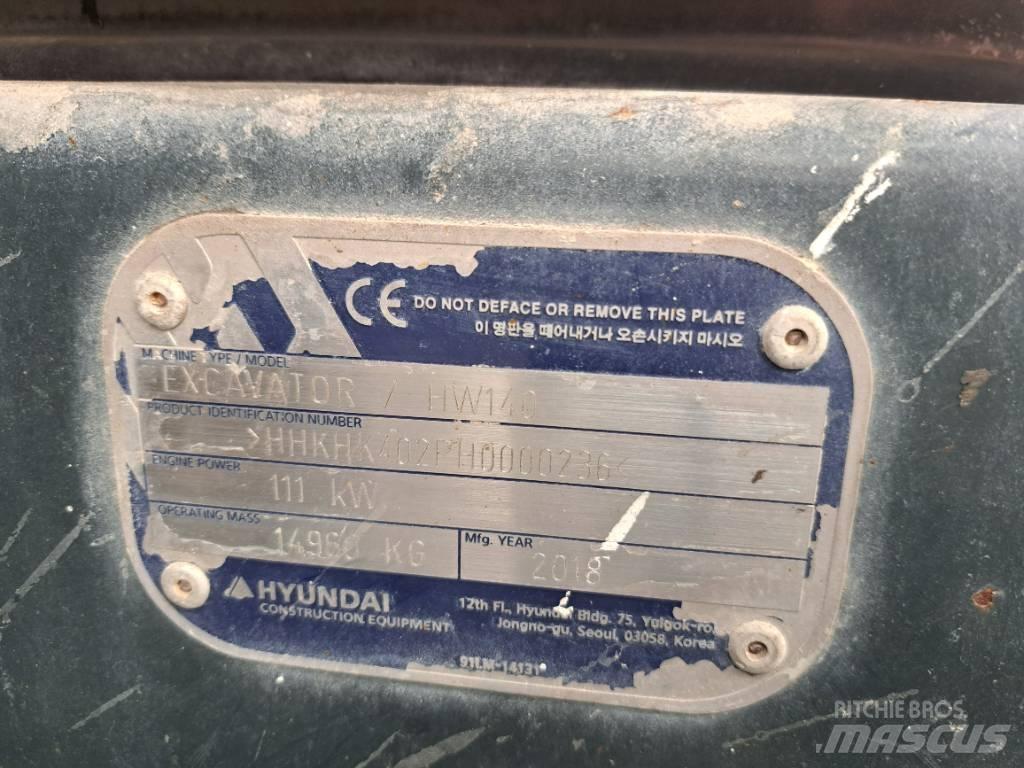 Hyundai HW140 Колісні екскаватори