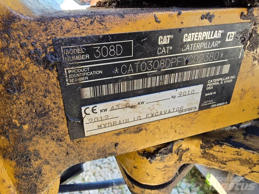 CAT 308 D Середні екскаватори 7т. - 12т.