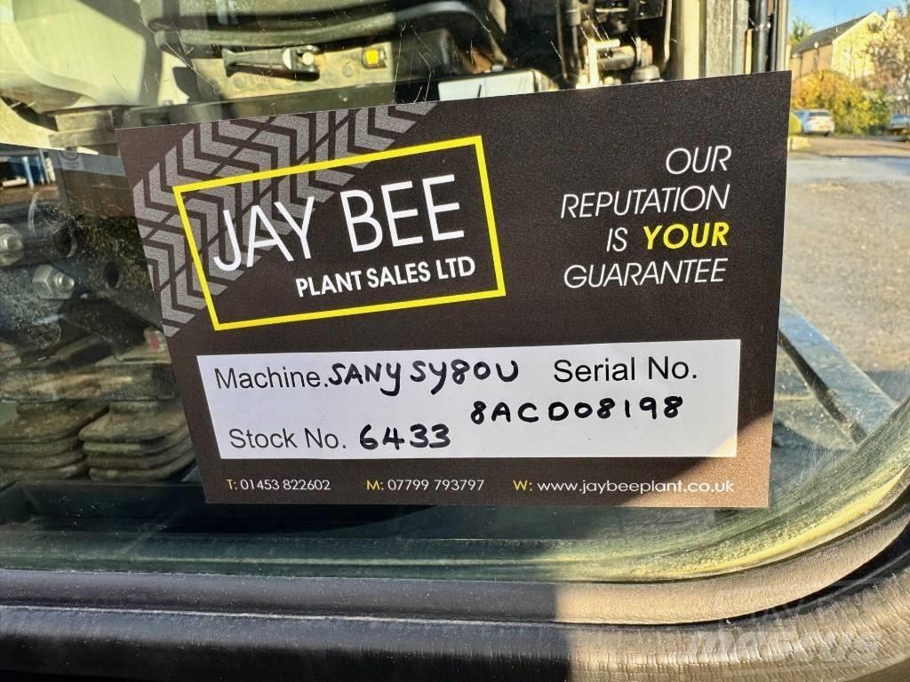 Sany SY 80 U Міні-екскаватори < 7т