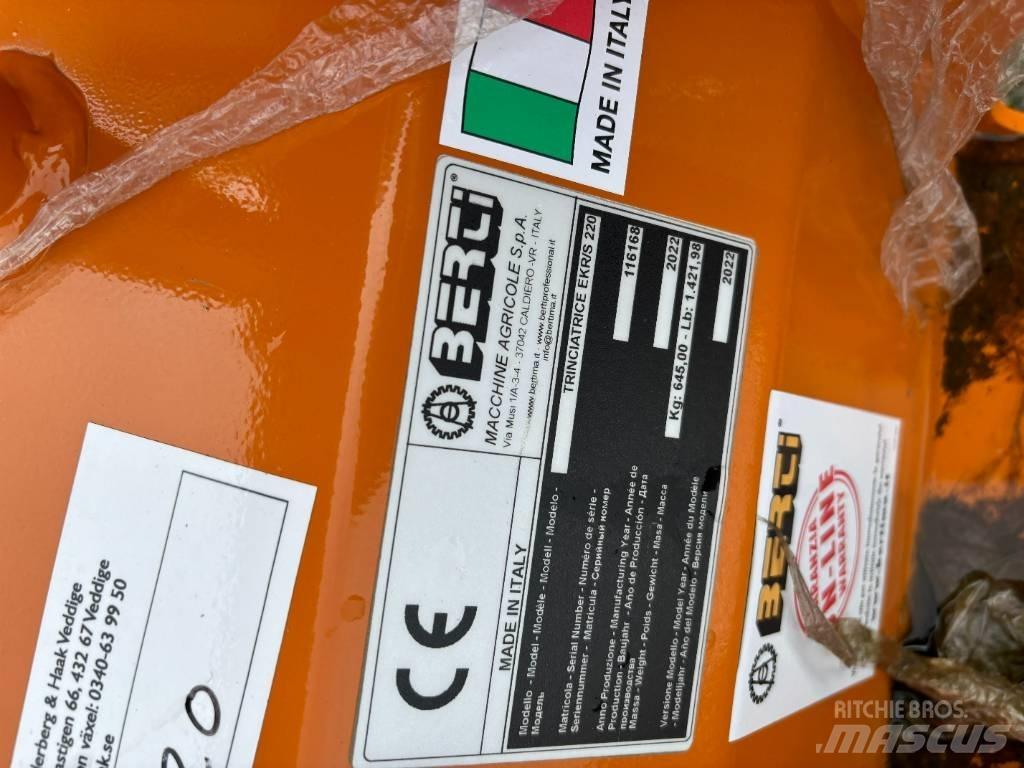 Berti EKR-S 220 Газонні і лукові косилки