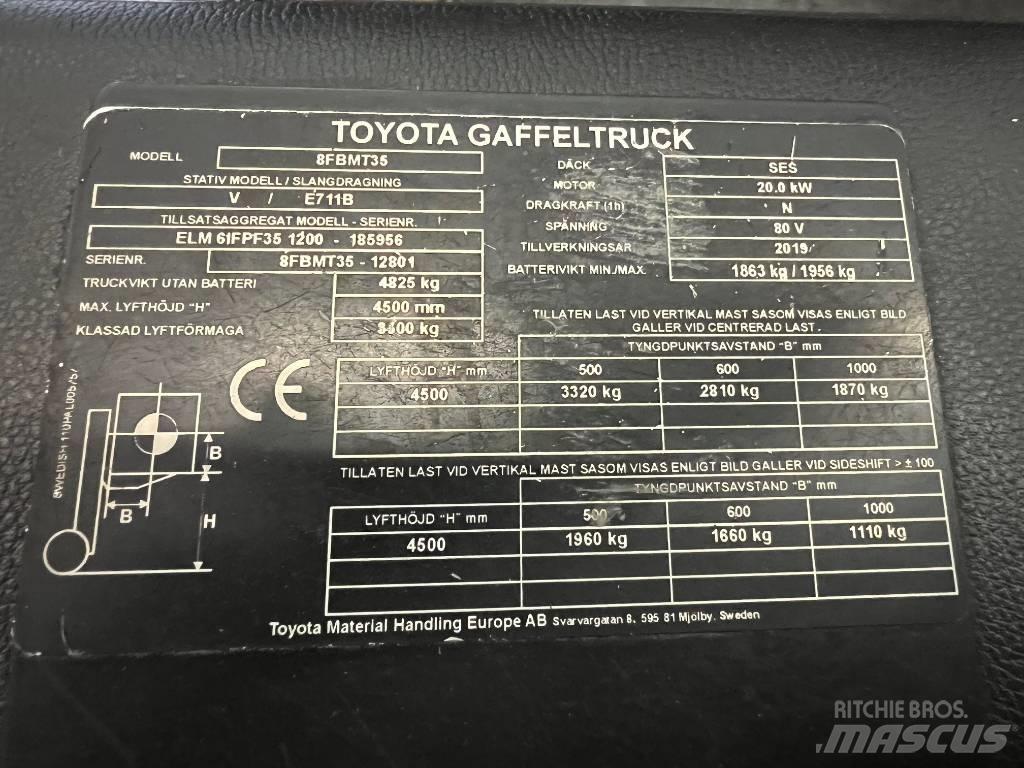 Toyota 8 FBMT 35 Електронавантажувачі