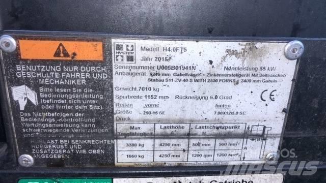 Hyster H 4.0 FT 5 Дизельні навантажувачі