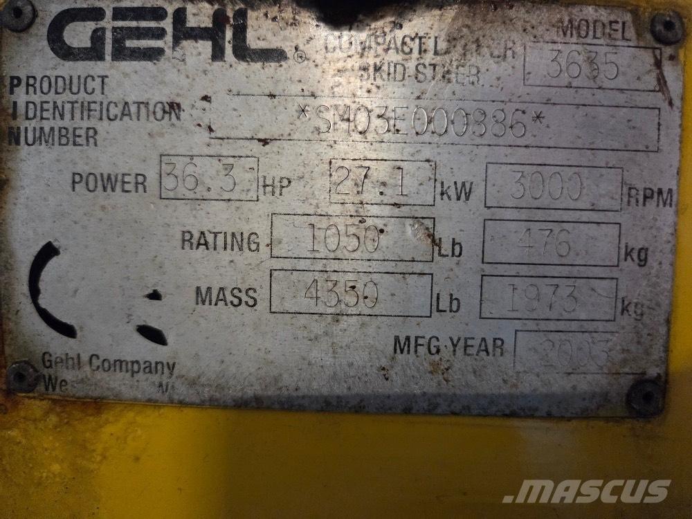Gehl 3635 SX Міні-навантажувачі