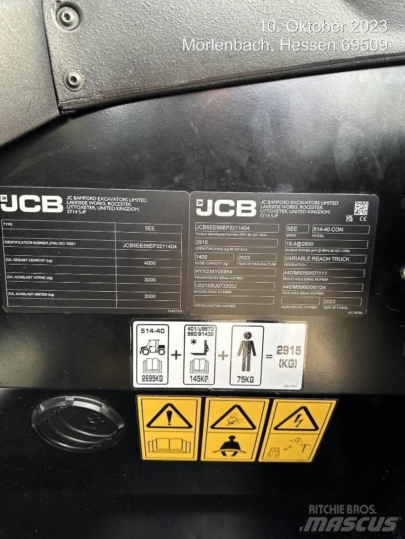 JCB 514-40 CON Телескопічні навантажувачі