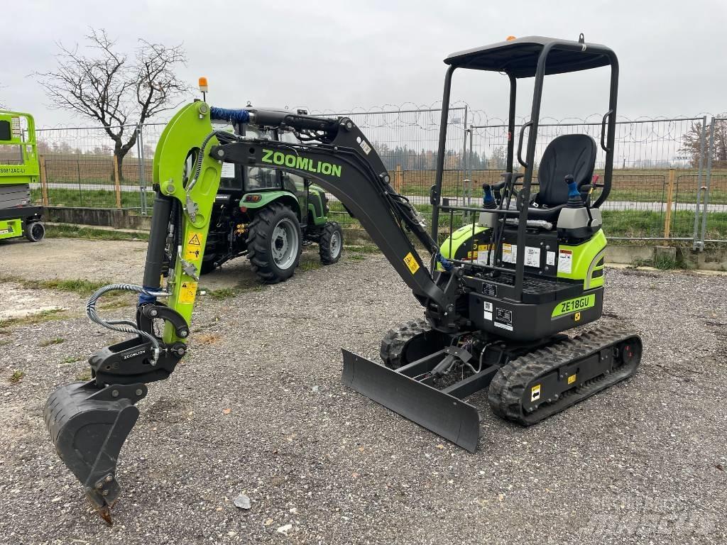 Zoomlion ZE18GU Міні-екскаватори < 7т