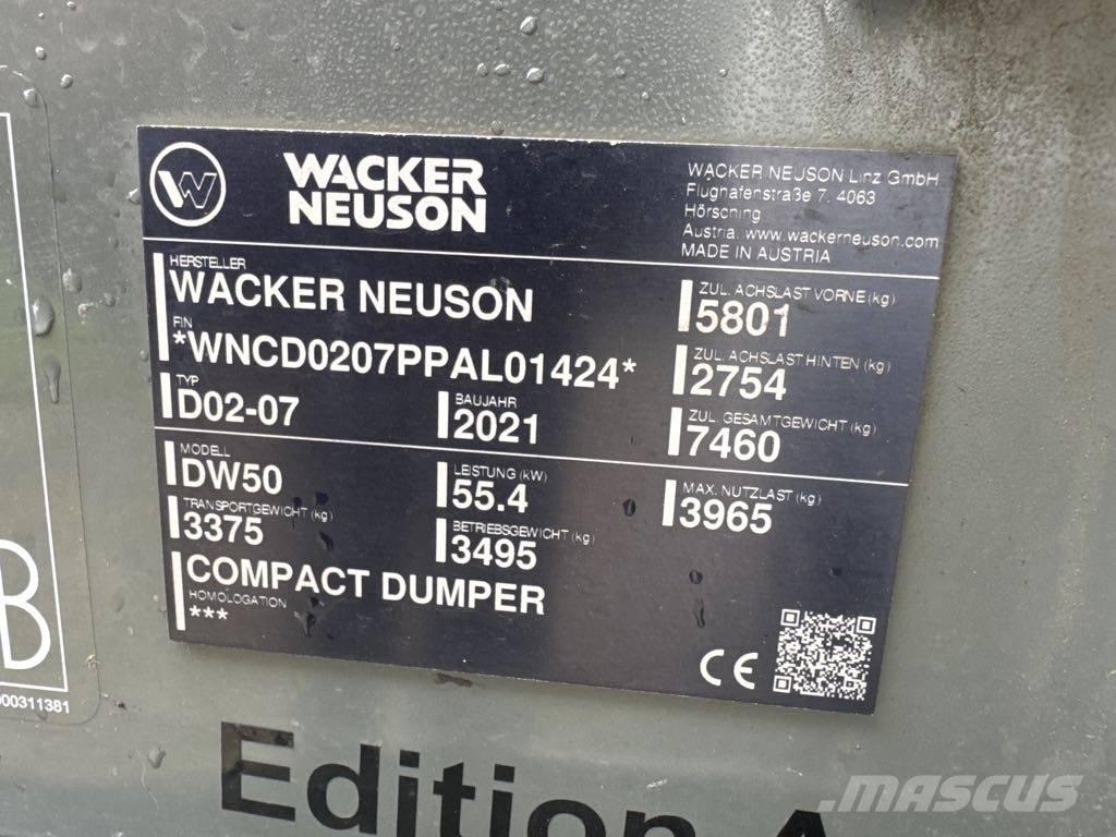 Wacker Neuson DW50 Міні самоскиди