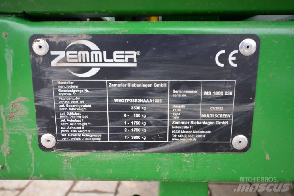 Zemmler MS 1600 Мобільні грохоти