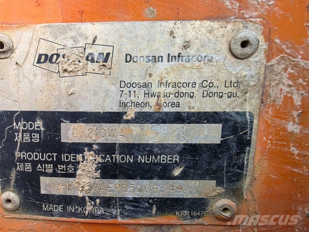 Doosan DX 210 W Колісні екскаватори