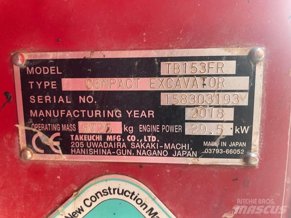 Takeuchi TB 153 FR Міні-екскаватори < 7т