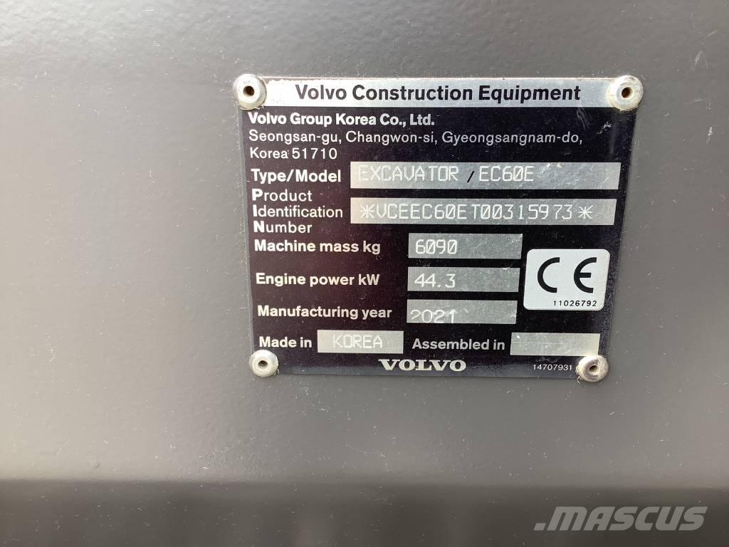 Volvo EC 60 E Гусеничні екскаватори