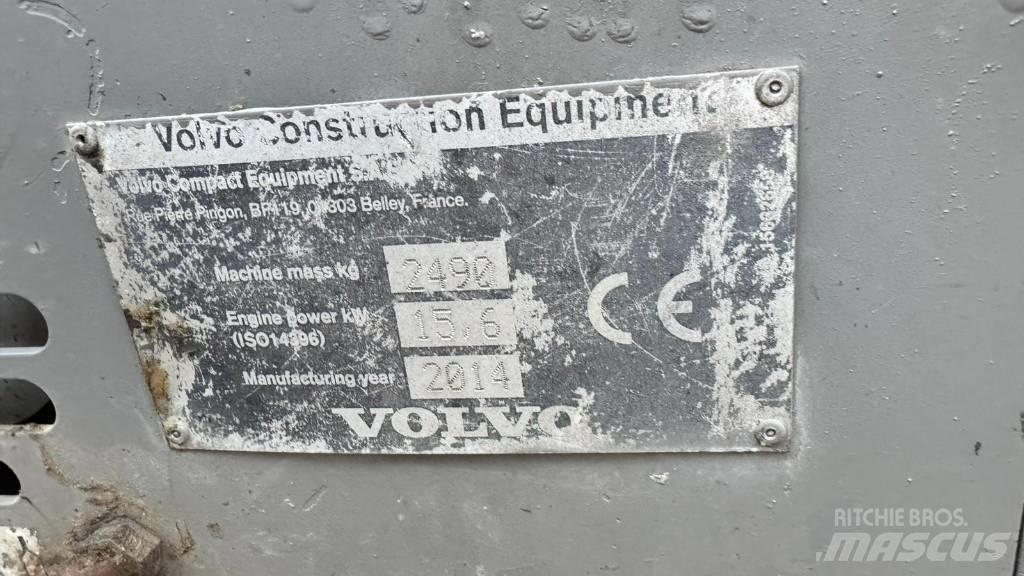 Volvo ECR 25 D Міні-екскаватори < 7т