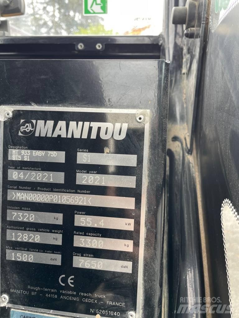 Manitou MT 933 Easy Телескопічні навантажувачі