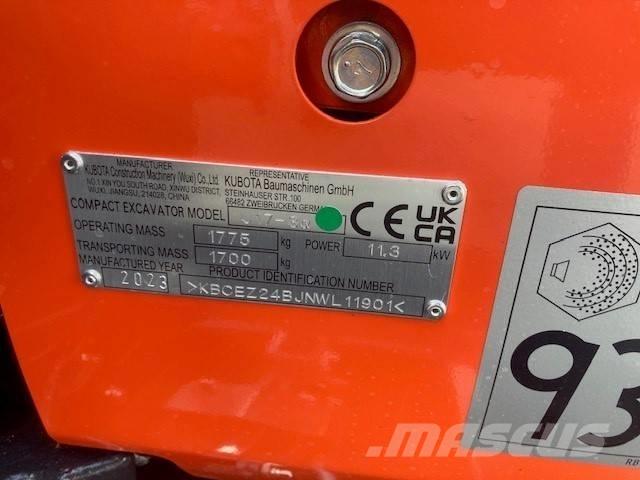 Kubota U 17-3 Міні-екскаватори < 7т