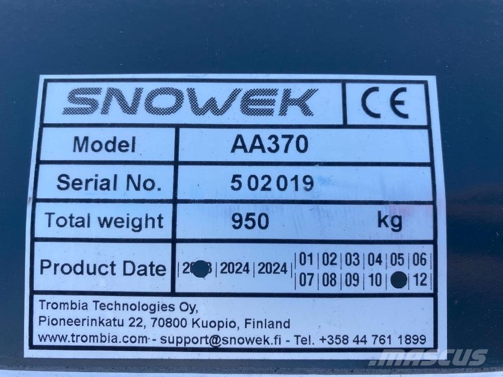 Snowek AA 370 Снігоочищувальні ножі та плуги