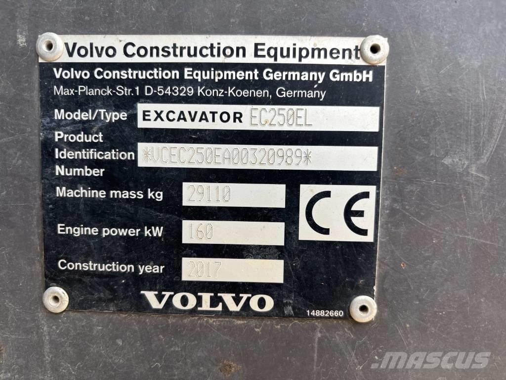 Volvo EC 250 EL Гусеничні екскаватори