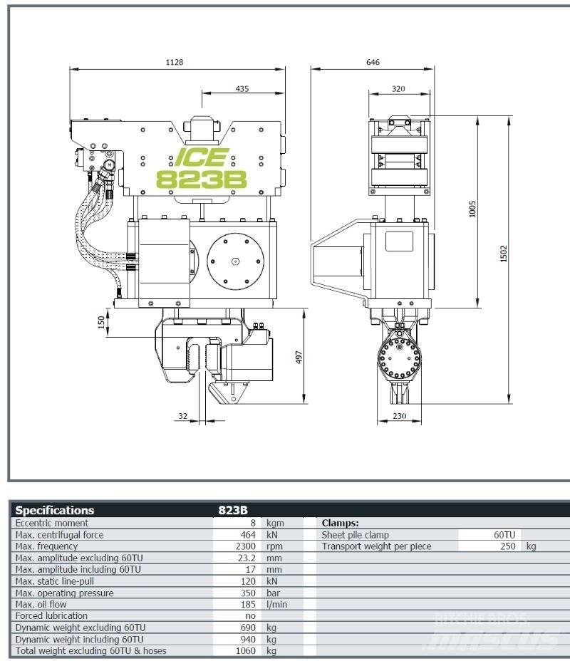  ICE 823B Комплектуючі і запасні частини для бурових установок