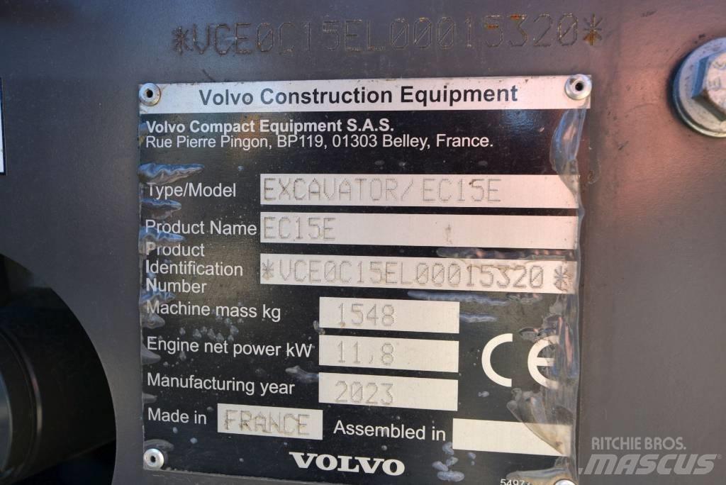 Volvo EC 15 E Міні-екскаватори < 7т