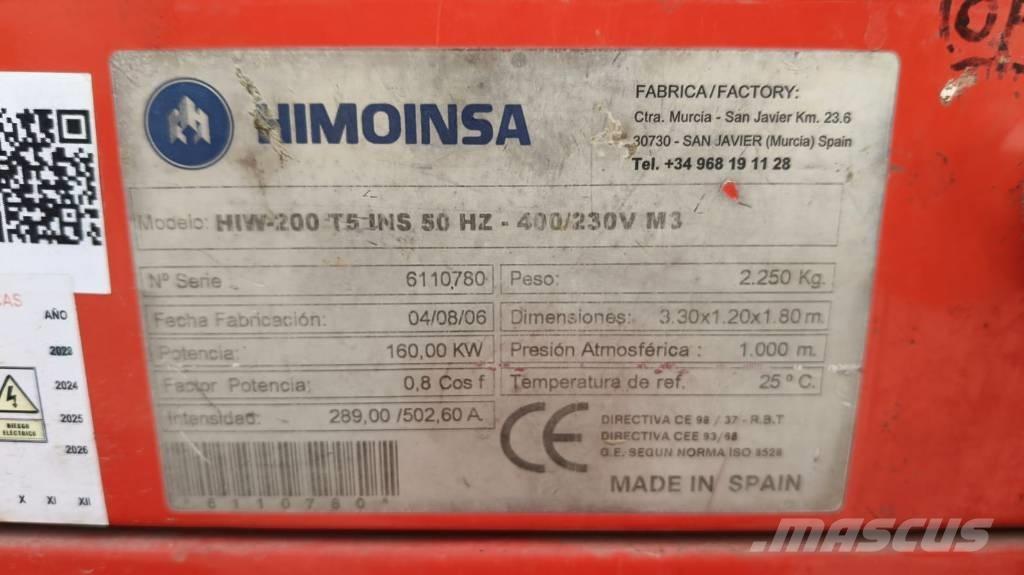 Himoinsa HIW 200 T5 Дизельні генератори