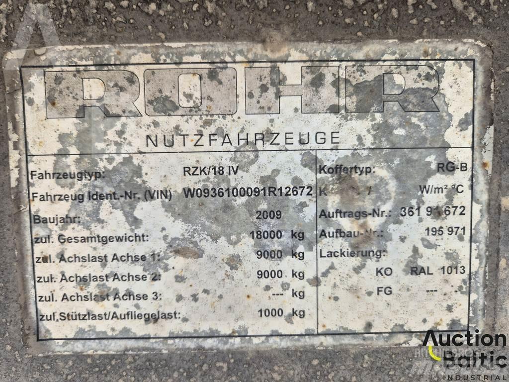 Rohr RZK 18 IV Тентовані напівпричепи