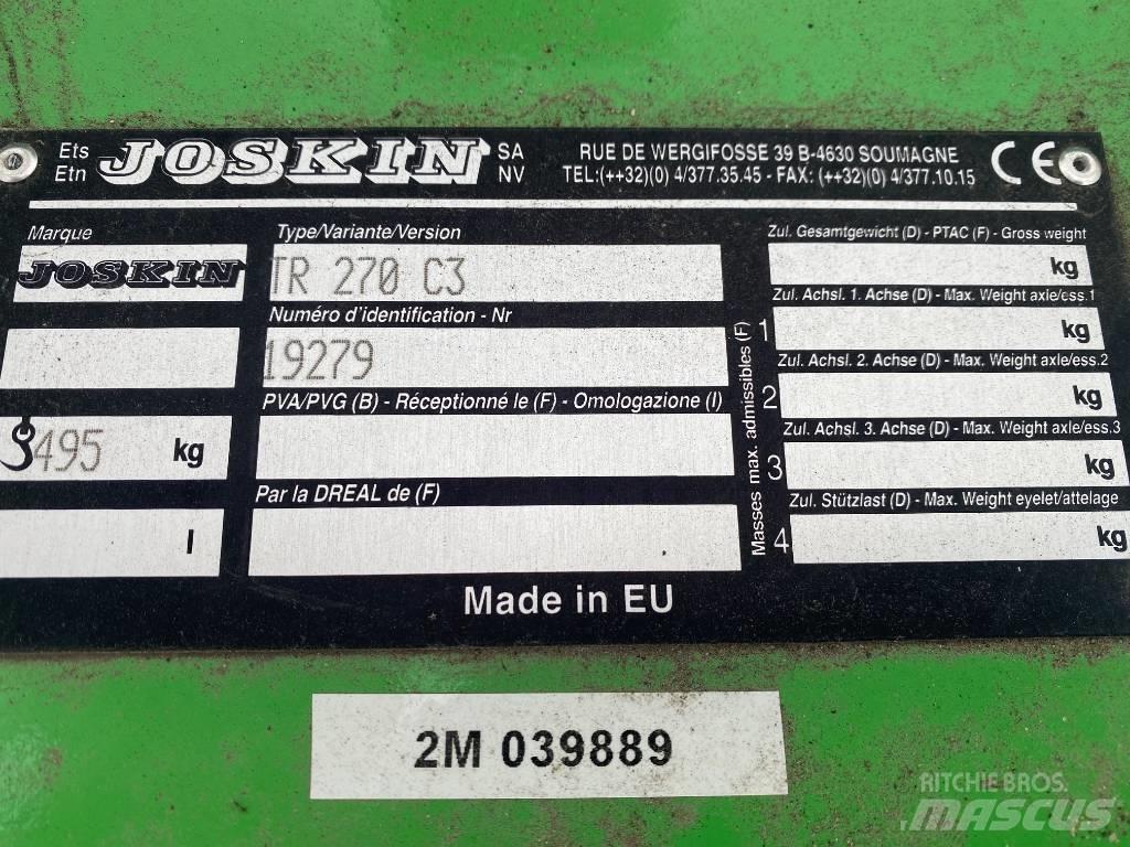 Joskin TR 270 C3 Газонні і лукові косилки