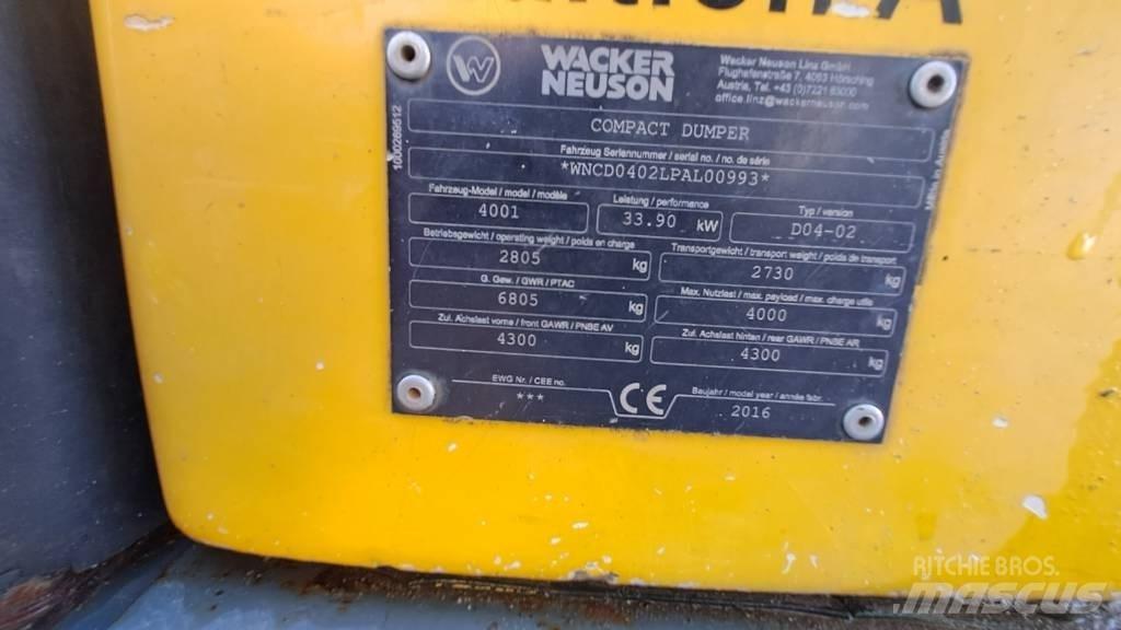 Wacker Neuson LD4001 Міні самоскиди