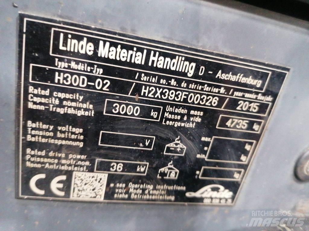 Linde H30D-02 Дизельні навантажувачі