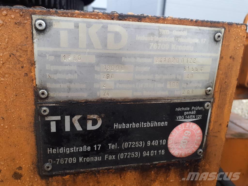 TKD 1800 Компактні самохідні стрілові підйомники