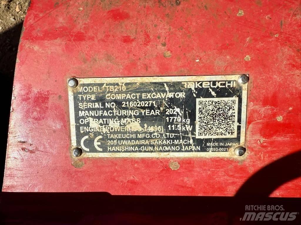 Takeuchi TB 216 Міні-екскаватори < 7т