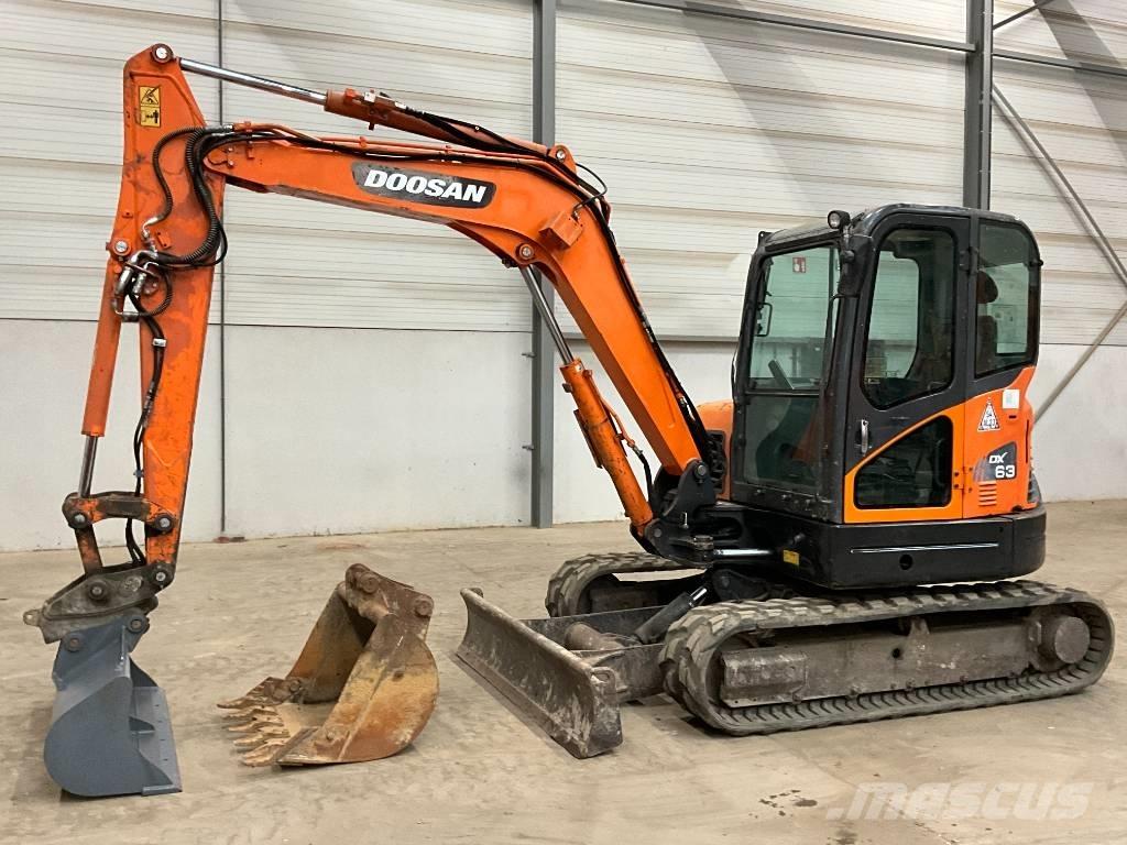 Doosan DX 63-3 Міні-екскаватори < 7т