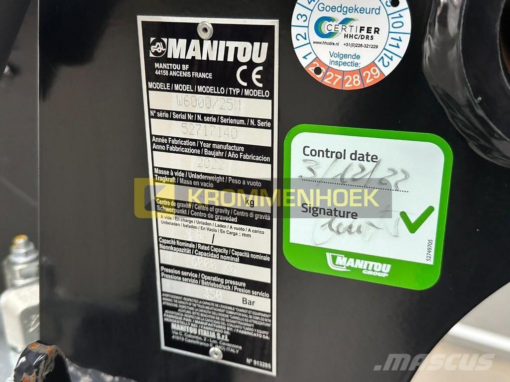 Manitou W6000 Телескопічні навантажувачі