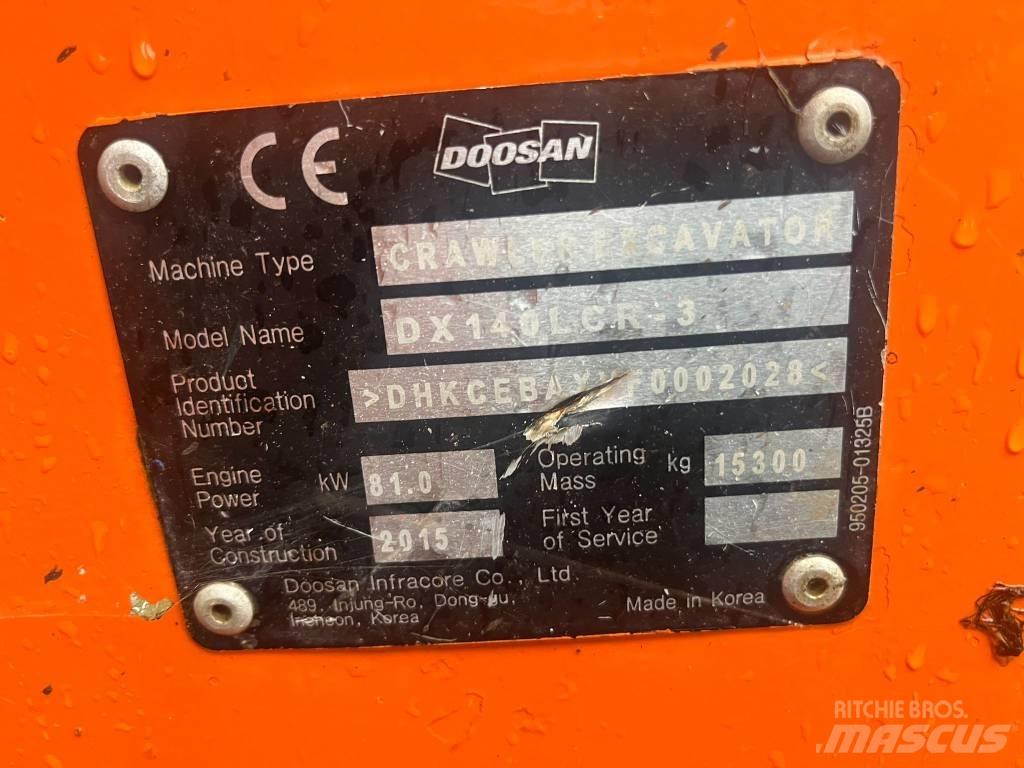  2015 DX140LCR-3 Гусеничні екскаватори