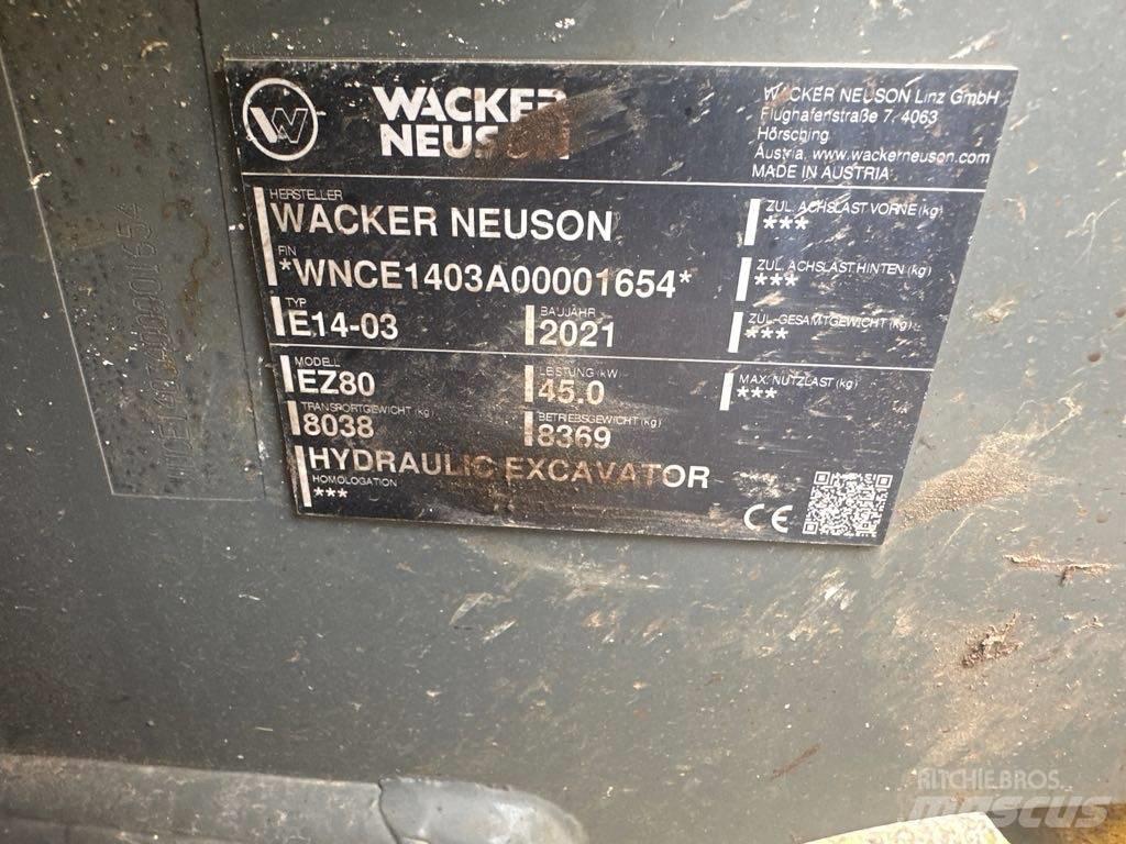 Wacker Neuson EZ80 Гусеничні екскаватори
