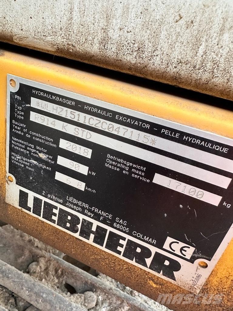 Liebherr R 914 K STD Гусеничні екскаватори