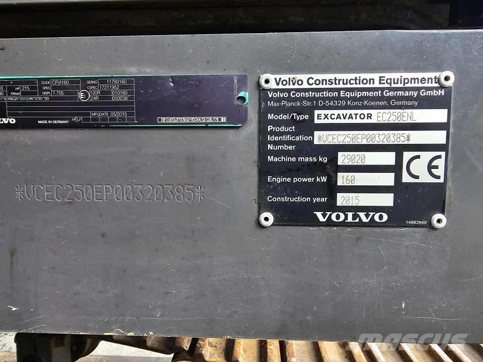 Volvo EC250 ENL Гусеничні екскаватори