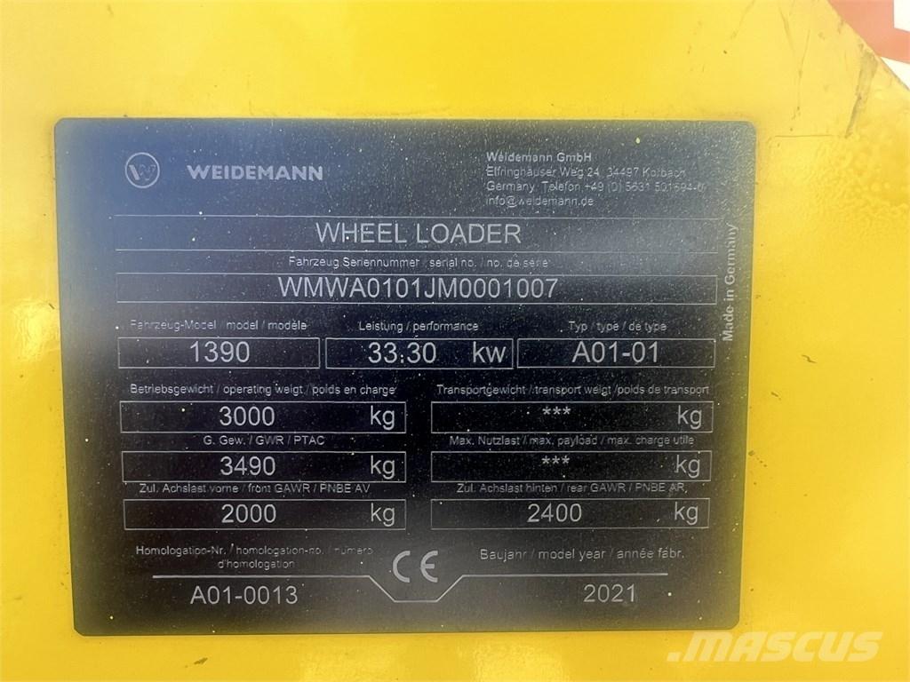 Weidemann 1390 Малі навантажувачі