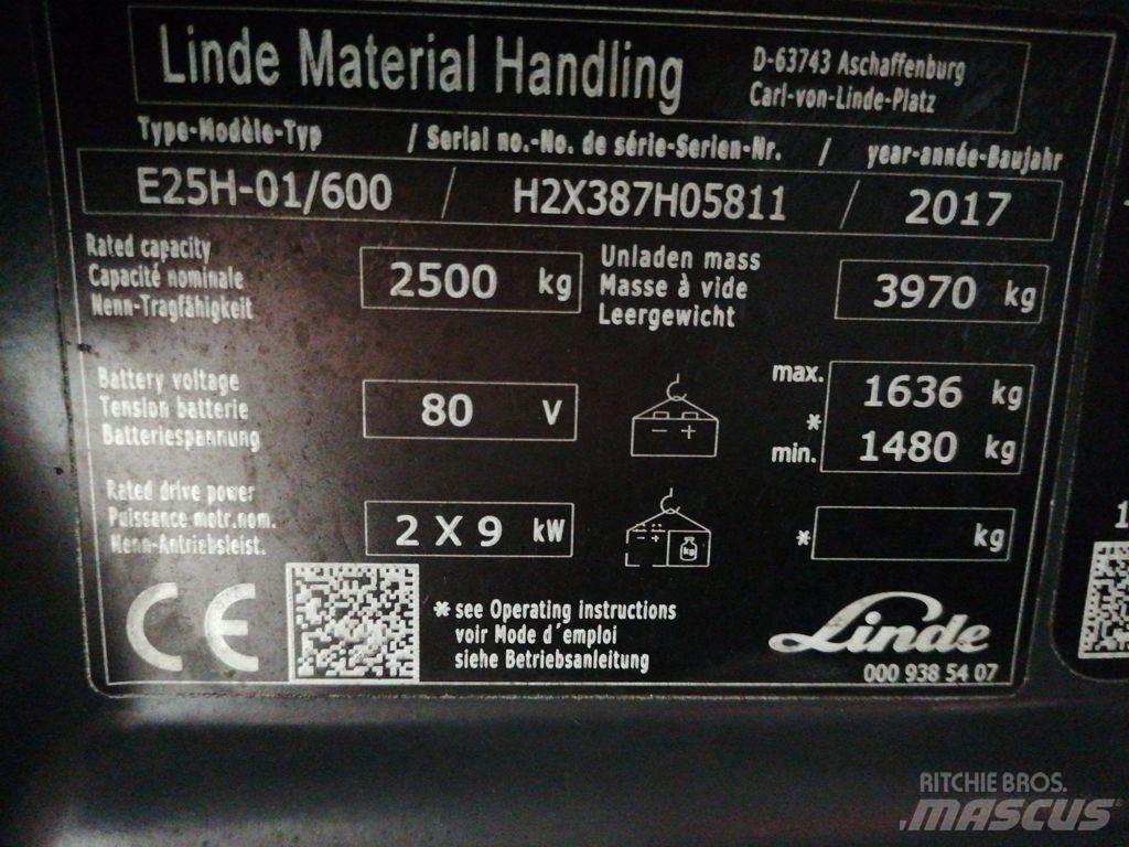 Linde E25H-01/600 Електронавантажувачі