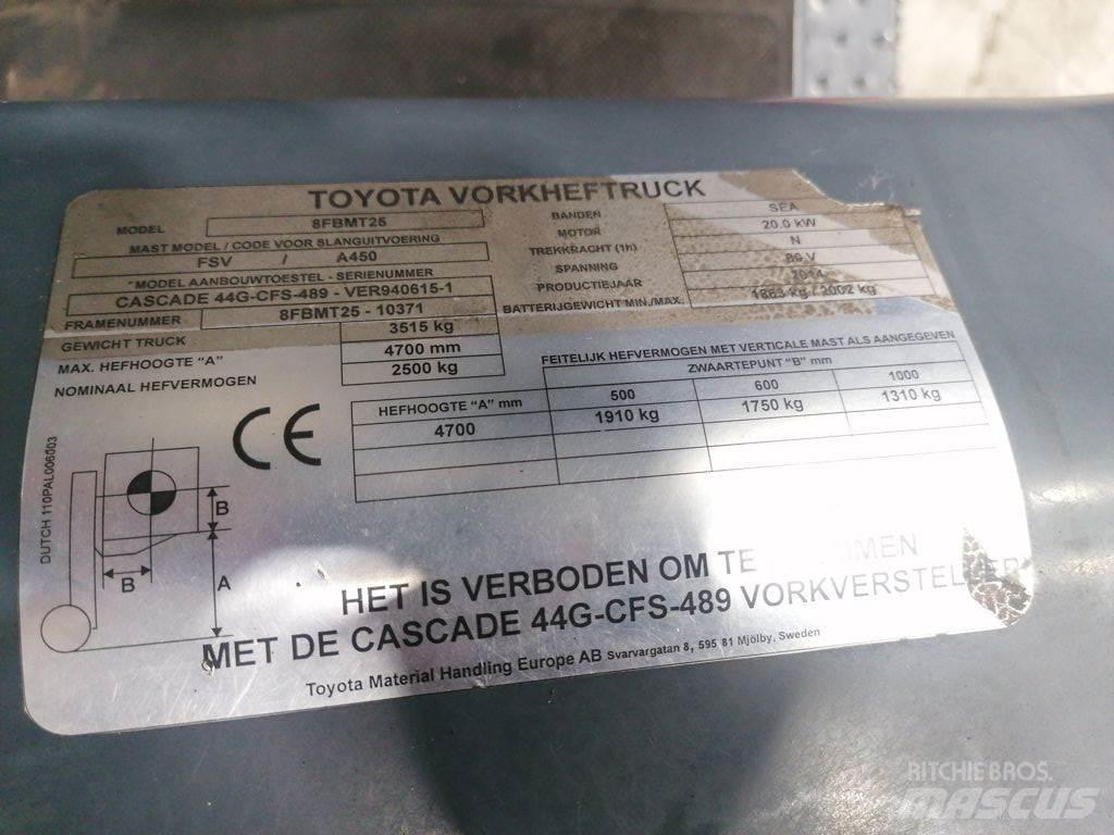 Toyota 8FBMT25 Електронавантажувачі