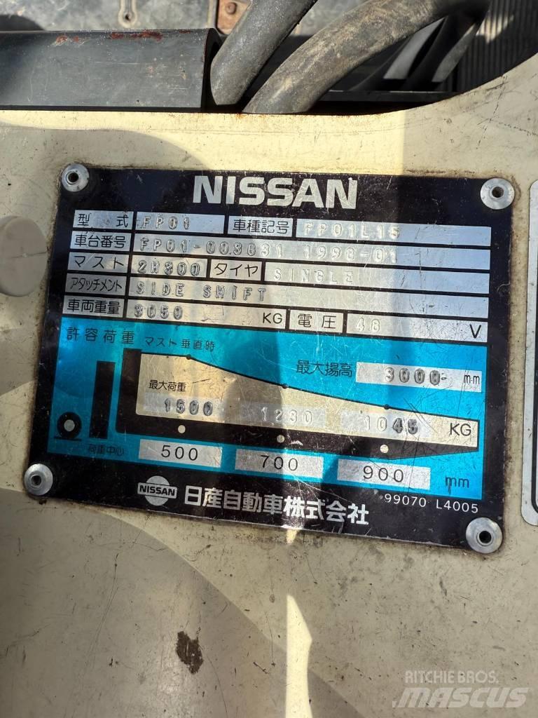 Nissan FP01 L 15 U Електронавантажувачі