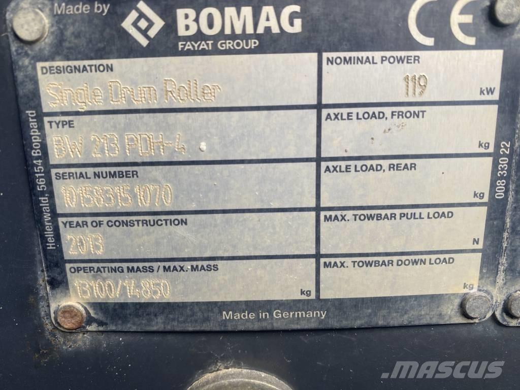 Bomag BW 213 P D H-4 Грунтові котки