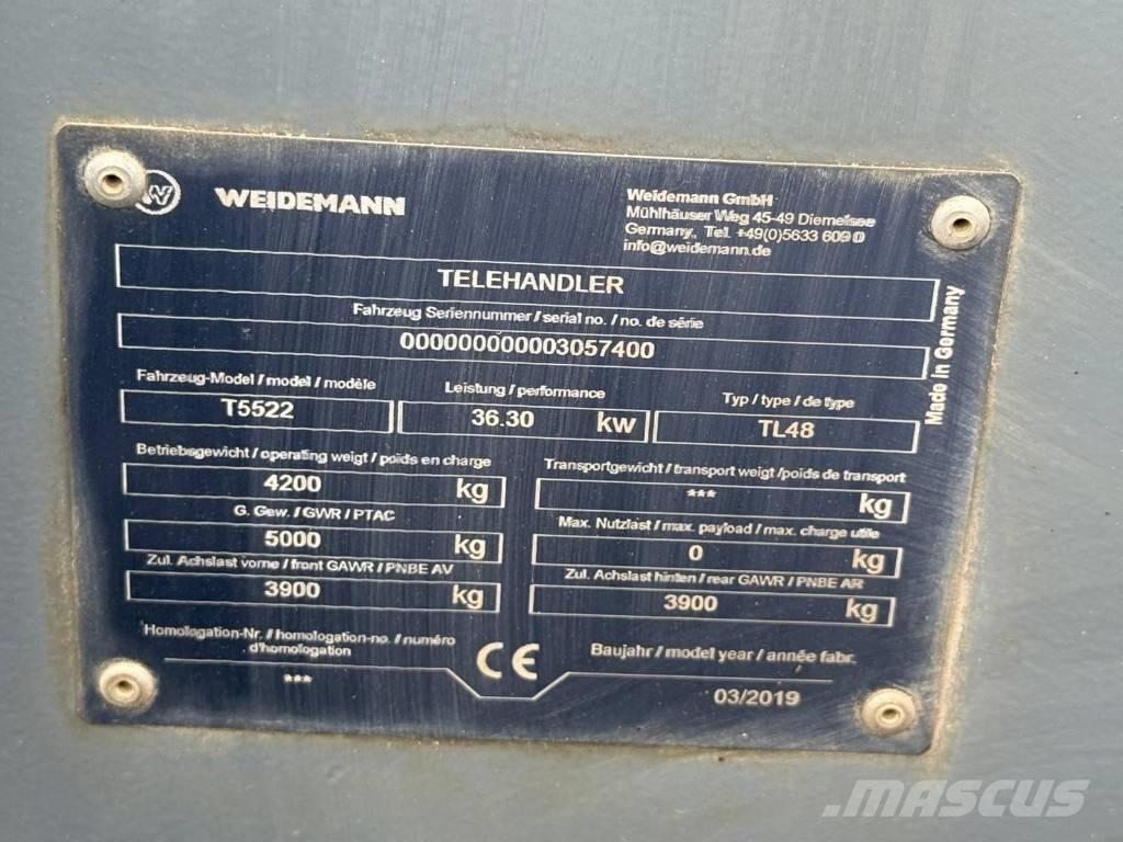 Weidemann T5522 Телескопічний навантажувач