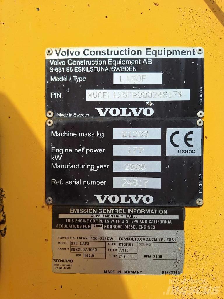 Volvo L 120 F Фронтальні навантажувачі