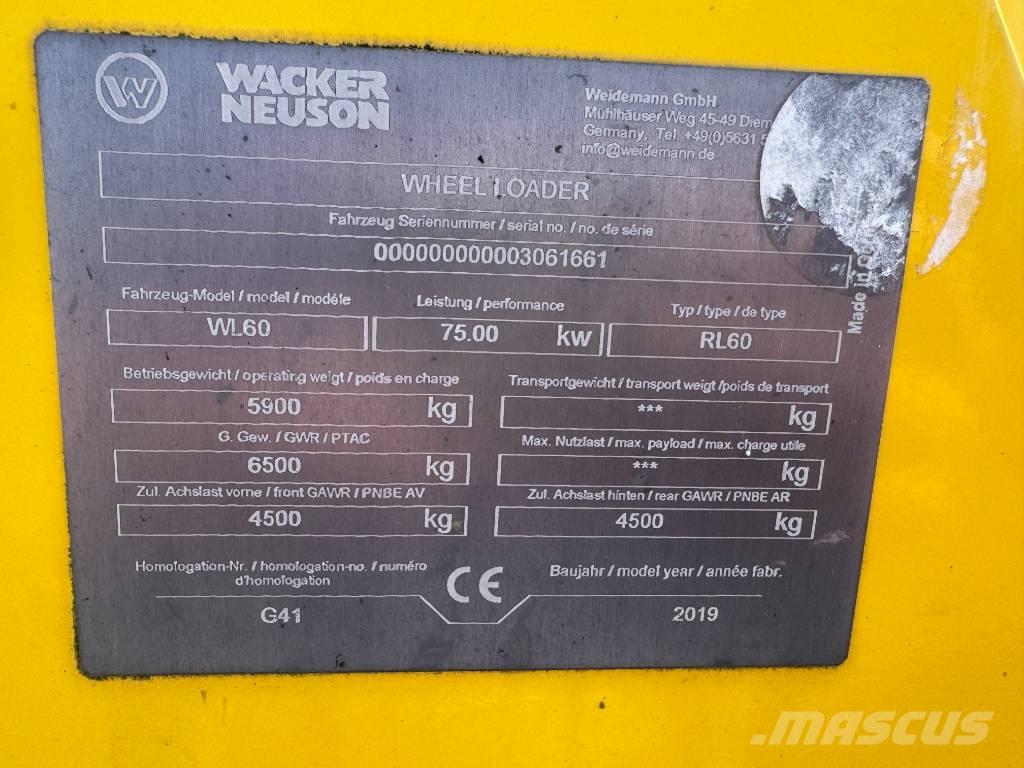 Wacker Neuson WL60 Фронтальні навантажувачі
