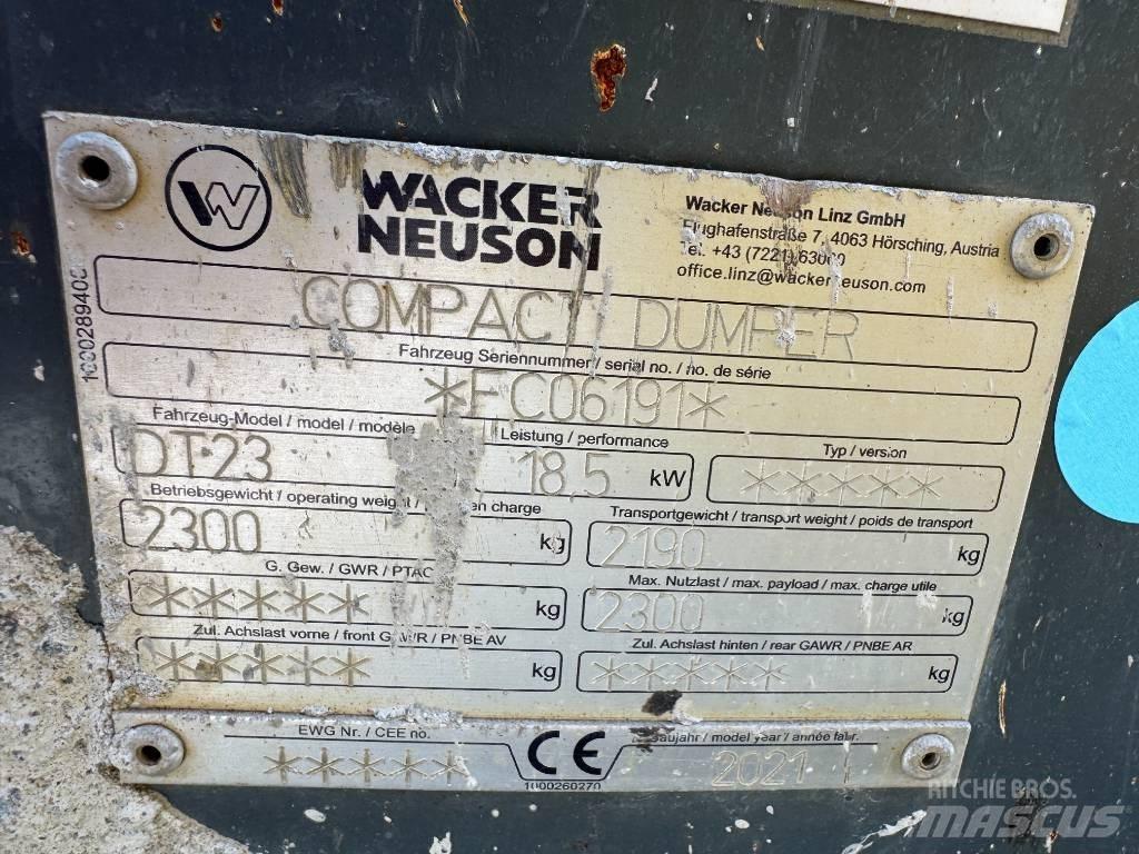 Wacker Neuson DT23 Гусеничні самоскиди